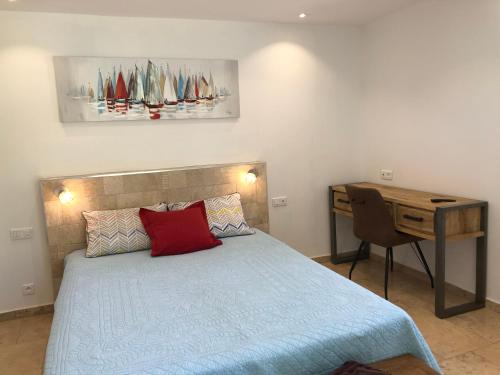 Postel nebo postele na pokoji v ubytování Casa di Floumy