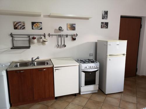 Køkken eller tekøkken på La Casetta della Musica