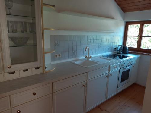 Dapur atau dapur kecil di Urlauben, da wo der Geist wohnt