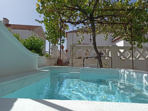 a small swimming pool with a tree in it at Casa de Serpa - Turismo Rural in Serpa