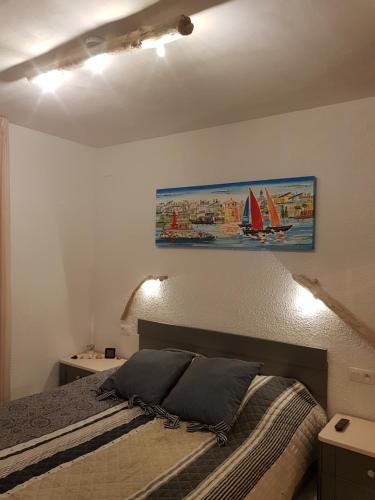 Säng eller sängar i ett rum på Méditerranée Room VILLA BLANCA Cambrils