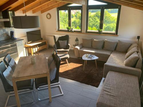 Χώρος καθιστικού στο Chalet St. Lambertus