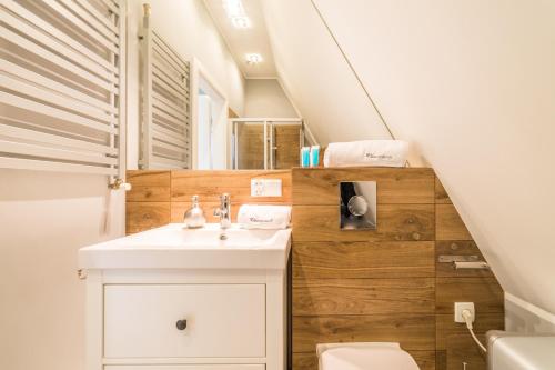 Kúpeľňa v ubytovaní ApartamentyGdanske EU - Golden