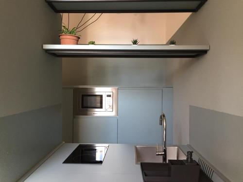 Η κουζίνα ή μικρή κουζίνα στο Altana Deluxe Apart
