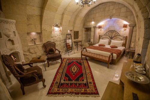 Katil atau katil-katil dalam bilik di Divan Cave House