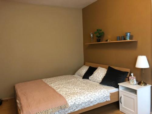 Postel nebo postele na pokoji v ubytování BIVIO apartment - climatised