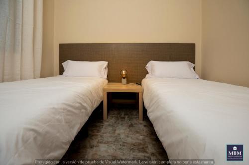 Cama o camas de una habitación en Teresa Urban Flat Las Palmas