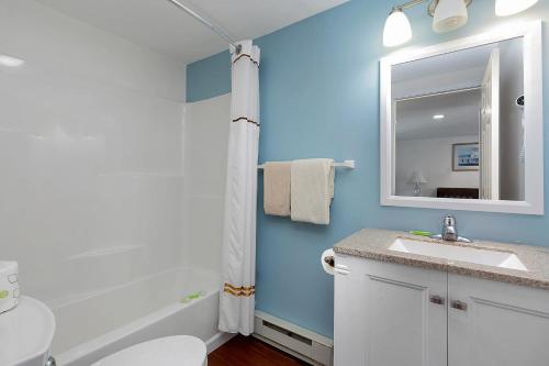 Koupelna v ubytování Ne'r Beach Motel