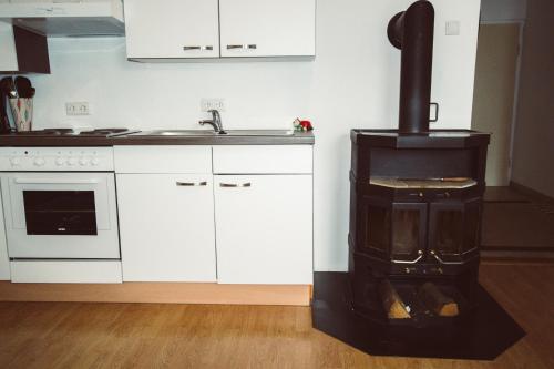 Kuchyň nebo kuchyňský kout v ubytování Ferienhaus Gassner