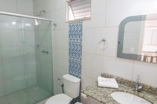 Koupelna v ubytování Hotel Caraipe