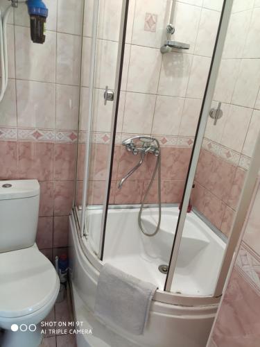 Ванная комната в Cozy flat in Latvian style