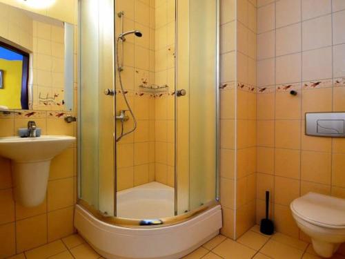 Koupelna v ubytování Róża Wiatrów Władysławowo