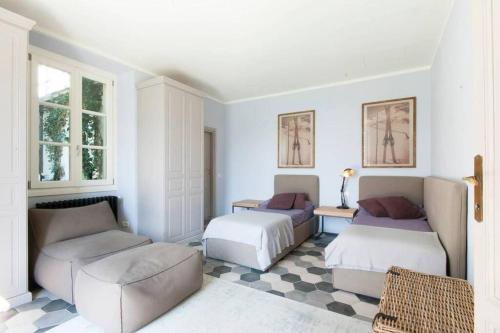 Posezení v ubytování Villino Genia Moltrasio Lake Como Pool & Lake View