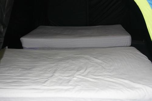Cama o camas de una habitación en Campamento Yaax Che en Calakmul