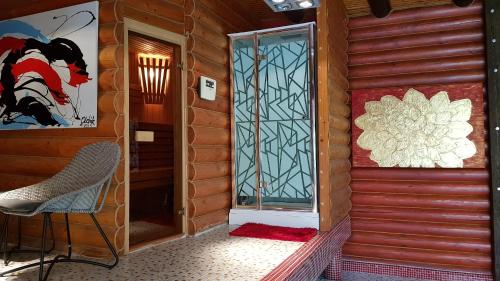 Posezení v ubytování Luxury Villa with pool and sauna