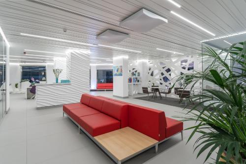 Posezení v ubytování Hotel Caserio