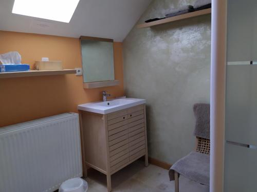 Een badkamer bij La Brevonniere