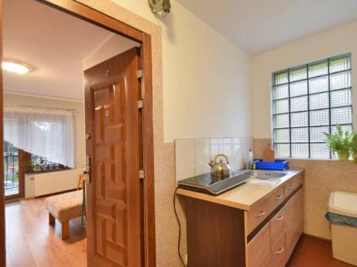 Dapur atau dapur kecil di Kwatery prywatne Maks