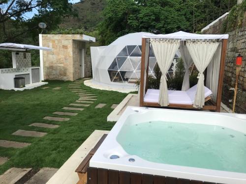 Zahrada ubytování Areca Glamping SPA