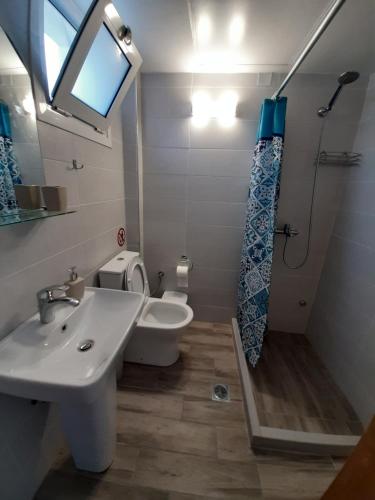 Koupelna v ubytování Central Mark Loft