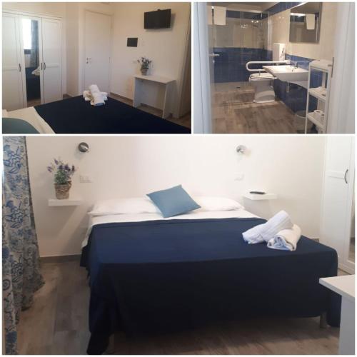Ένα ή περισσότερα κρεβάτια σε δωμάτιο στο Cuor di leone guest house