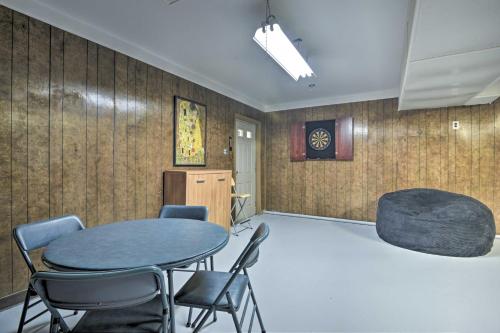 a meeting room with a table and chairs at Lake and Golf Retreat with Dock and 2 Luxury Decks! in Sanford