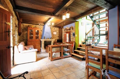 Posezení v ubytování Casa de Aldea Peña Sobia