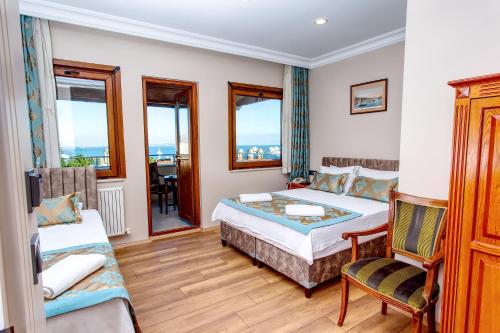 Room with Balcony, City and Sea View
