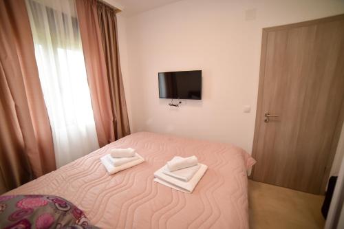 Cama o camas de una habitación en Zlatibor Hills Afrodita & Spa