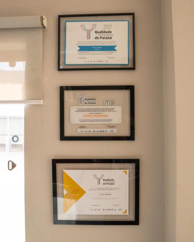 Certifikát, hodnocení, plakát nebo jiný dokument vystavený v ubytování Hotel Ipiranga Maringa