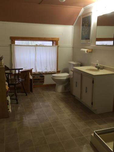 A bathroom at Gakona Lodge