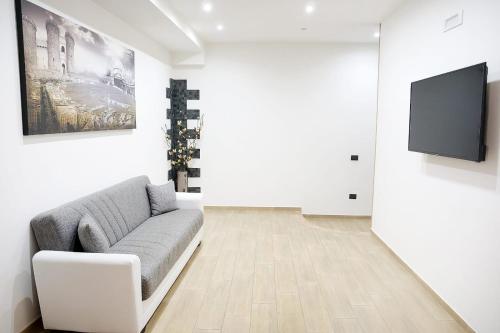 Televízia a/alebo spoločenská miestnosť v ubytovaní b&b annunziata dream