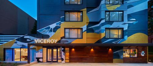 a building with a painting on the side of it at Viceroy Washington DC in Washington