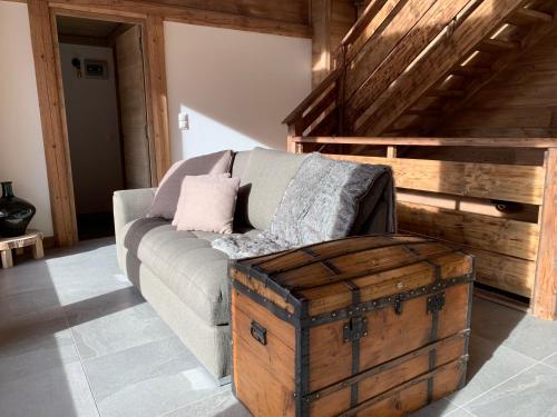 Χώρος καθιστικού στο VAUJANYLOCATIONS - Chalet Opaline
