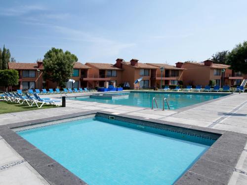 Bazén v ubytování Hotel La Rinconada Tequisquiapan nebo v jeho okolí