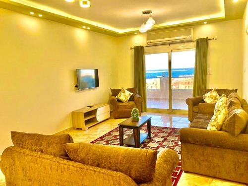 Istumisnurk majutusasutuses Charbel apartments