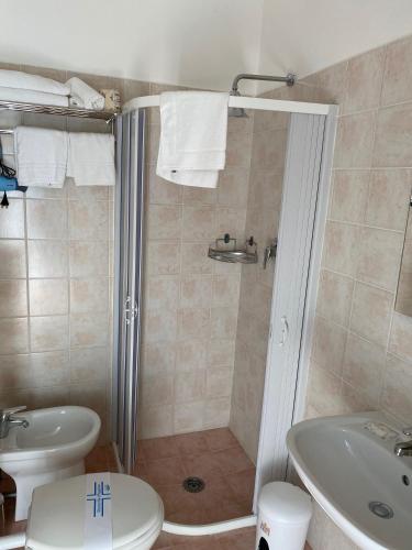 Koupelna v ubytování Acquaviva Experience B&B
