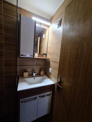 Koupelna v ubytování Apartman Tripković
