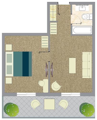 Chloe Luxury Hotelの見取り図または間取り図