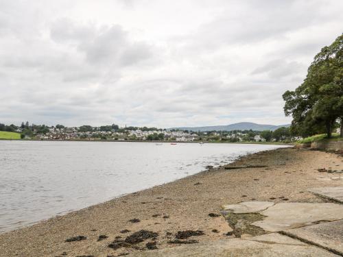 a view of the shore of a body of water at Culmore Point in Culmore