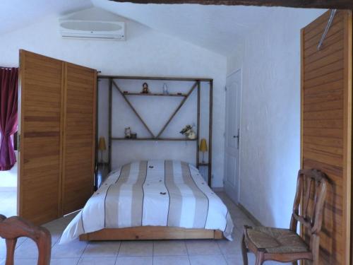 Voodi või voodid majutusasutuse La Charmatière toas