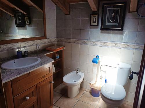 Koupelna v ubytování Casa Rous