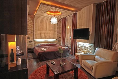 Posezení v ubytování Hotel Petrus