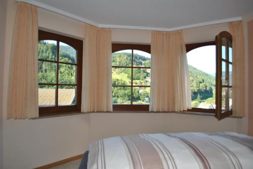 Postelja oz. postelje v sobi nastanitve Ferienwohnung Schwarzwaldsteig