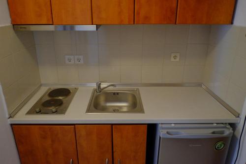 A kitchen or kitchenette at Villa Aleka
