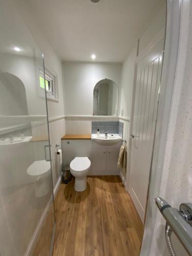 Koupelna v ubytování Bramble Lodge Glamping