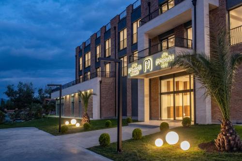 a rendering of the exterior of a hotel at Villa Mosavali in Akhalubani