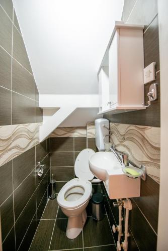 Ένα μπάνιο στο Apartmani Sunčev breg Vlasinsko jezero