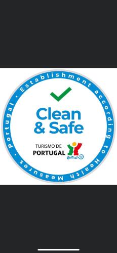 a label for a green and safe logo at Lisboa Central Park Hotel Suites & Studios in Lisbon