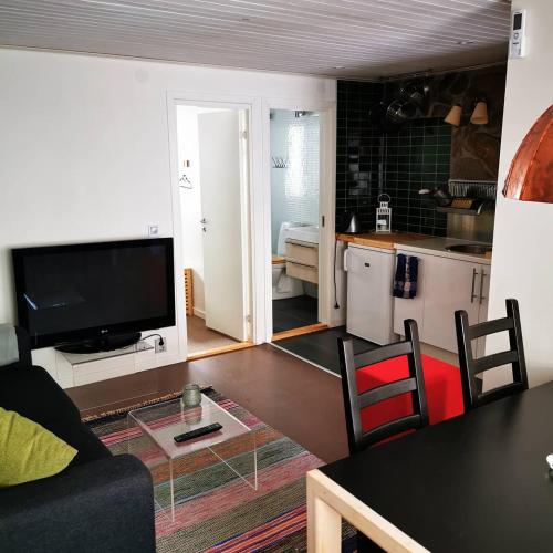 Kuchyň nebo kuchyňský kout v ubytování Stayin Borgafjäll - Tuffa Lillstugan Korpåkroken 6D